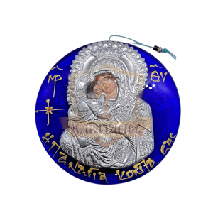 ΕΙΚΟΝΑ ΠΑΝΑΓΙΑ ΜΠΛΕ ΓΥΑΛΙ