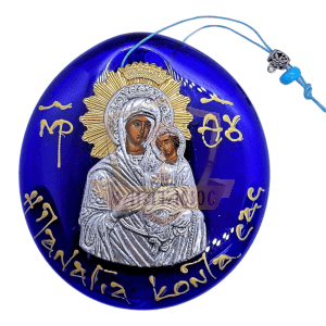 ΕΙΚΟΝΑ ΠΑΝΑΓΙΑ ΜΠΛΕ ΓΥΑΛΙ