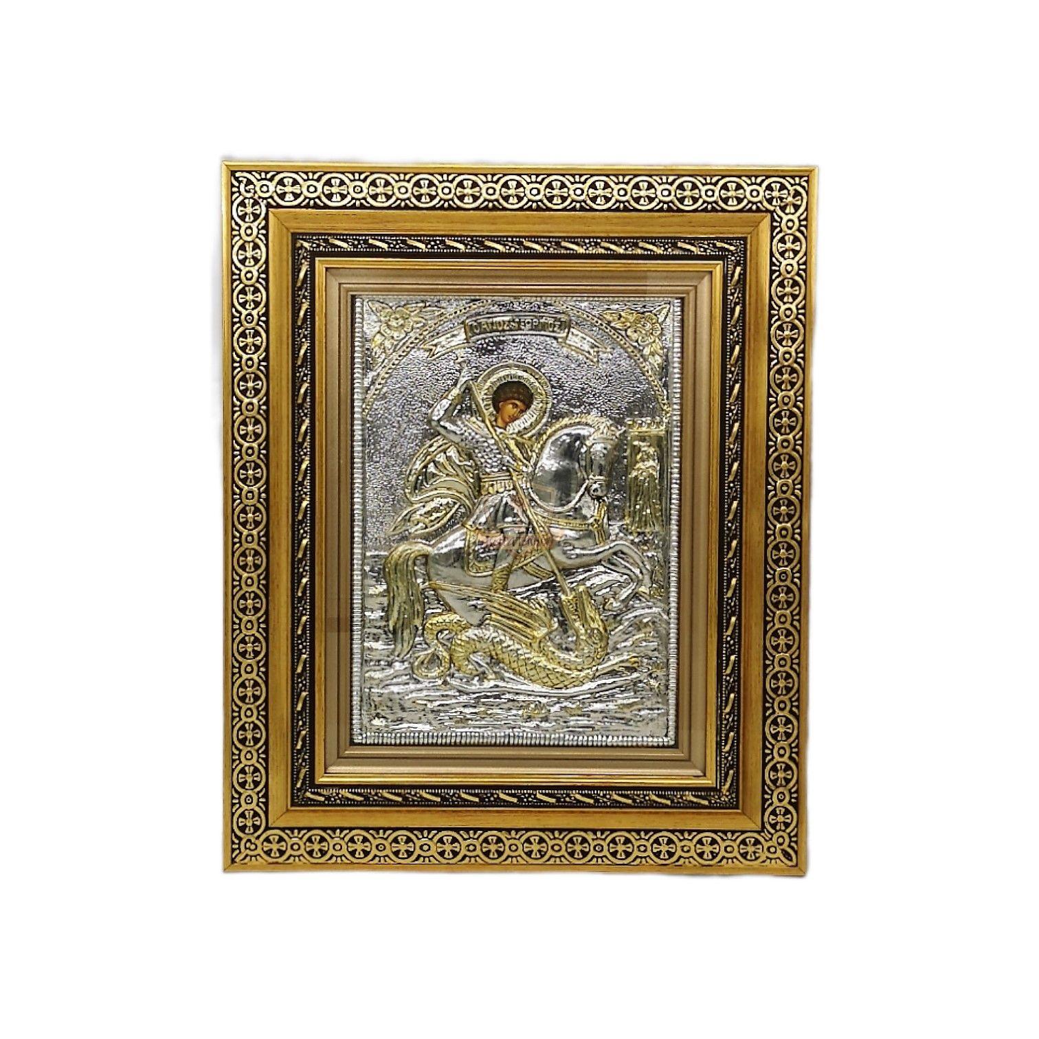 ΕΙΚΟΝΑ ΜΕ ΤΖΑΜΙ ΑΓΙΟΣ ΓΕΩΡΓΙΟΣ 40Χ48εκ.