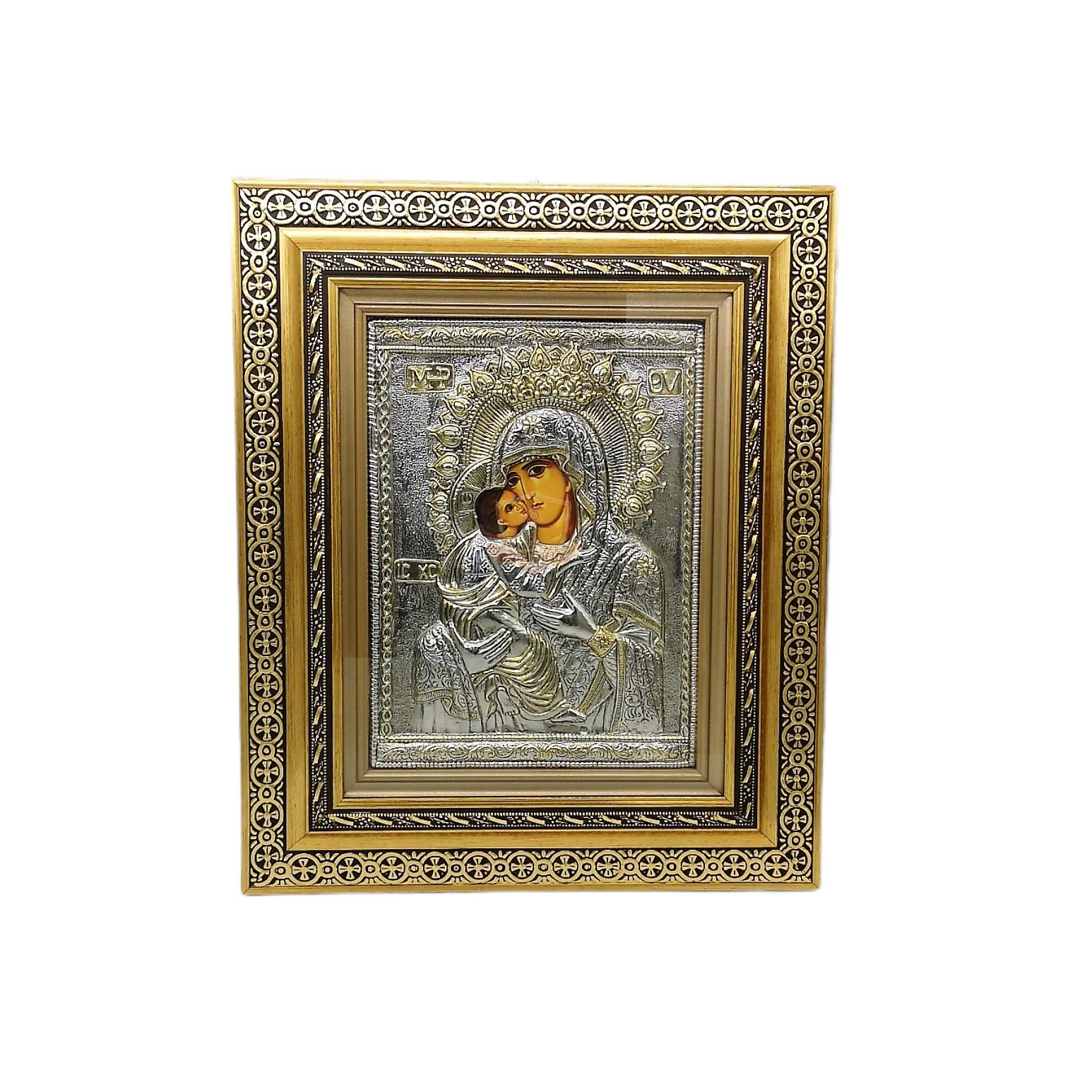 ΕΙΚΟΝΑ ΜΕ ΤΖΑΜΙ ΠΑΝΑΓΙΑ ΓΛΥΚΟΦΙΛΟΥΣΑ 40Χ48εκ.