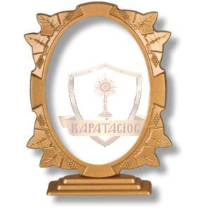 ΟΒΑΛ ΚΟΡΝΙΖΑ ΜΝΗΜΕΙΟΥ ΑΠΟ ΑΛΟΥΜΙΝΙΟ ΜΕ ΒΑΣΗ ΜΑΤ ΜΠΡΟΝΖΕ