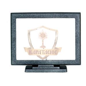 ΠΑΡΑΛΛΗΛΟΓΡΑΜΜΗ ΚΟΡΝΙΖΑ ΜΝΗΜΕΙΟΥ ΑΛΟΥΜΙΝΙΟΥ ΜΕ ΒΑΣΗ ΣΕ ΧΡΩΜΑ ΜΑΥΡΟ-ΑΣΗΜΙ