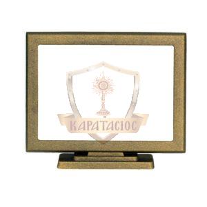 ΠΑΡΑΛΛΗΛΟΓΡΑΜΜΗ ΚΟΡΝΙΖΑ ΜΝΗΜΕΙΟΥ ΑΛΟΥΜΙΝΙΟΥ ΜΕ ΒΑΣΗ ΣΕ ΧΡΩΜΑ ΛΑΔΙ