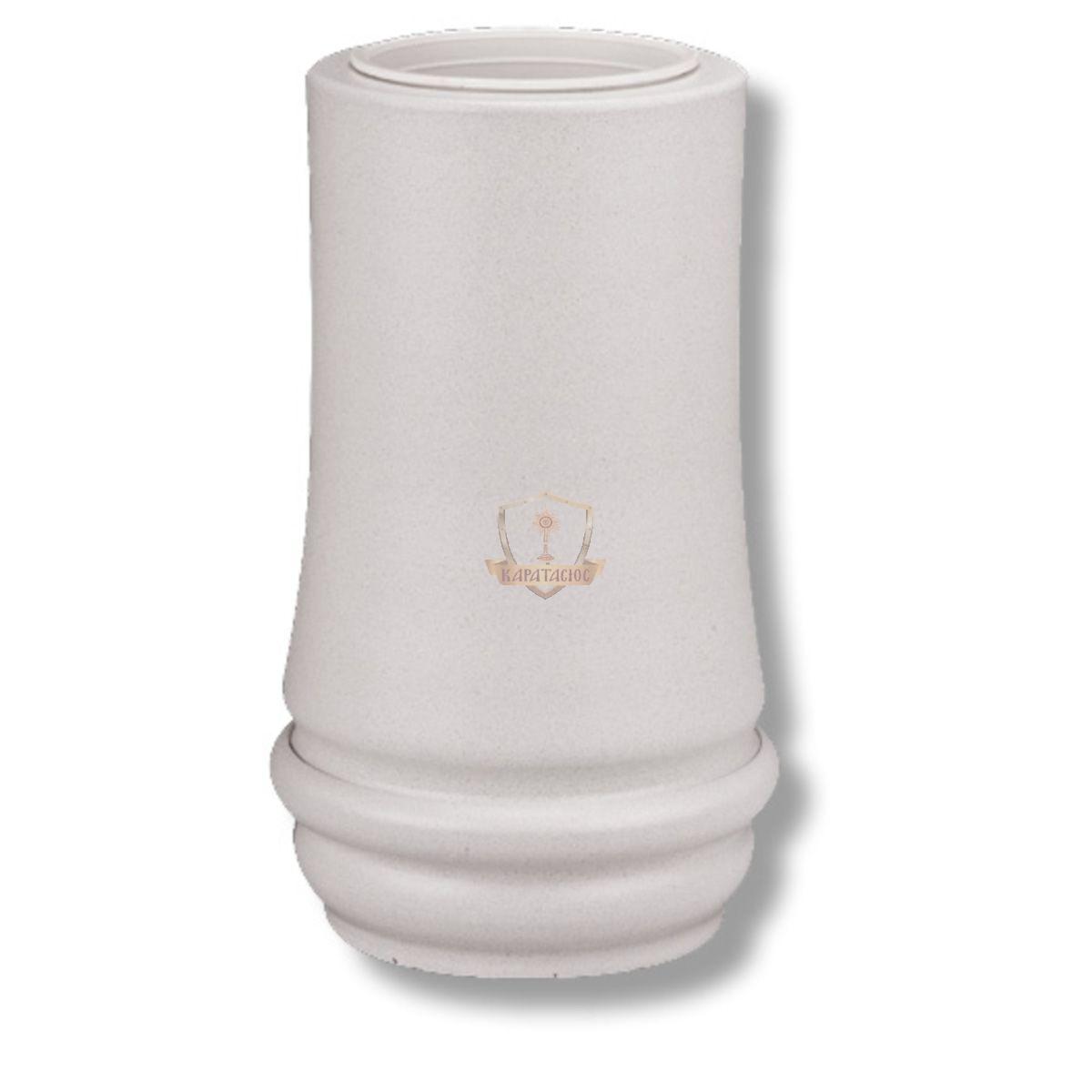 ΑΝΘΟΔΟΧΕΙΟ ΑΛΟΥΜΙΝΙΟΥ ΣΕ ΧΡΩΜΑ ΑΣΠΡΟ ΜΑΤ