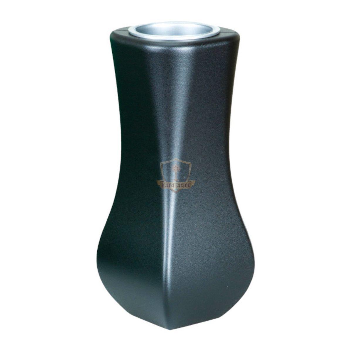 ΑΝΘΟΔΟΧΕΙΟ ΑΛΟΥΜΙΝΙΟΥ ΣΕ ΧΡΩΜΑ ΜΑΥΡΟ ΜΑΤ