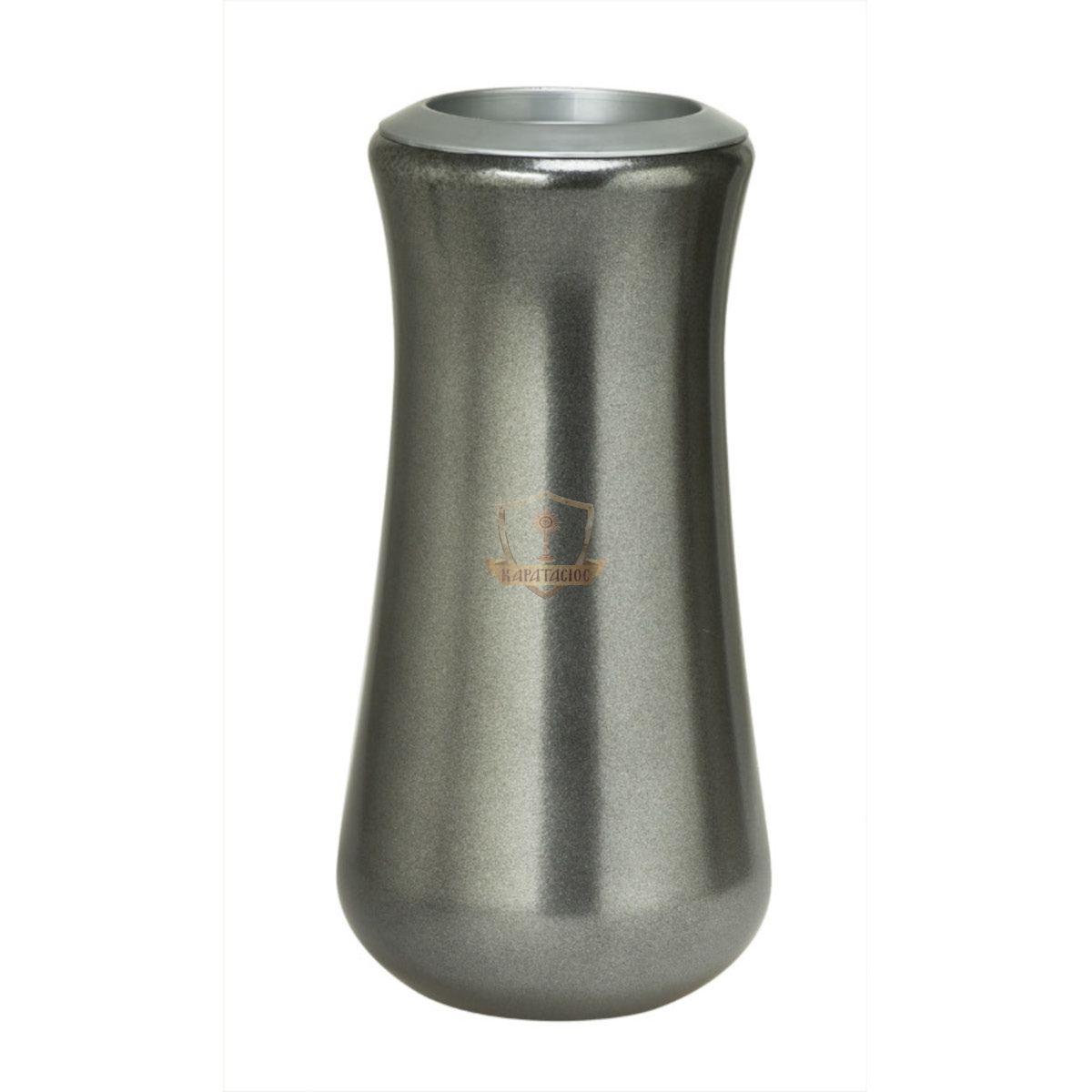 ΑΝΘΟΔΟΧΕΙΟ ΑΛΟΥΜΙΝΙΟΥ ΣΕ ΧΡΩΜΑ ΜΑΥΡΟ-ΑΣΗΜΙ