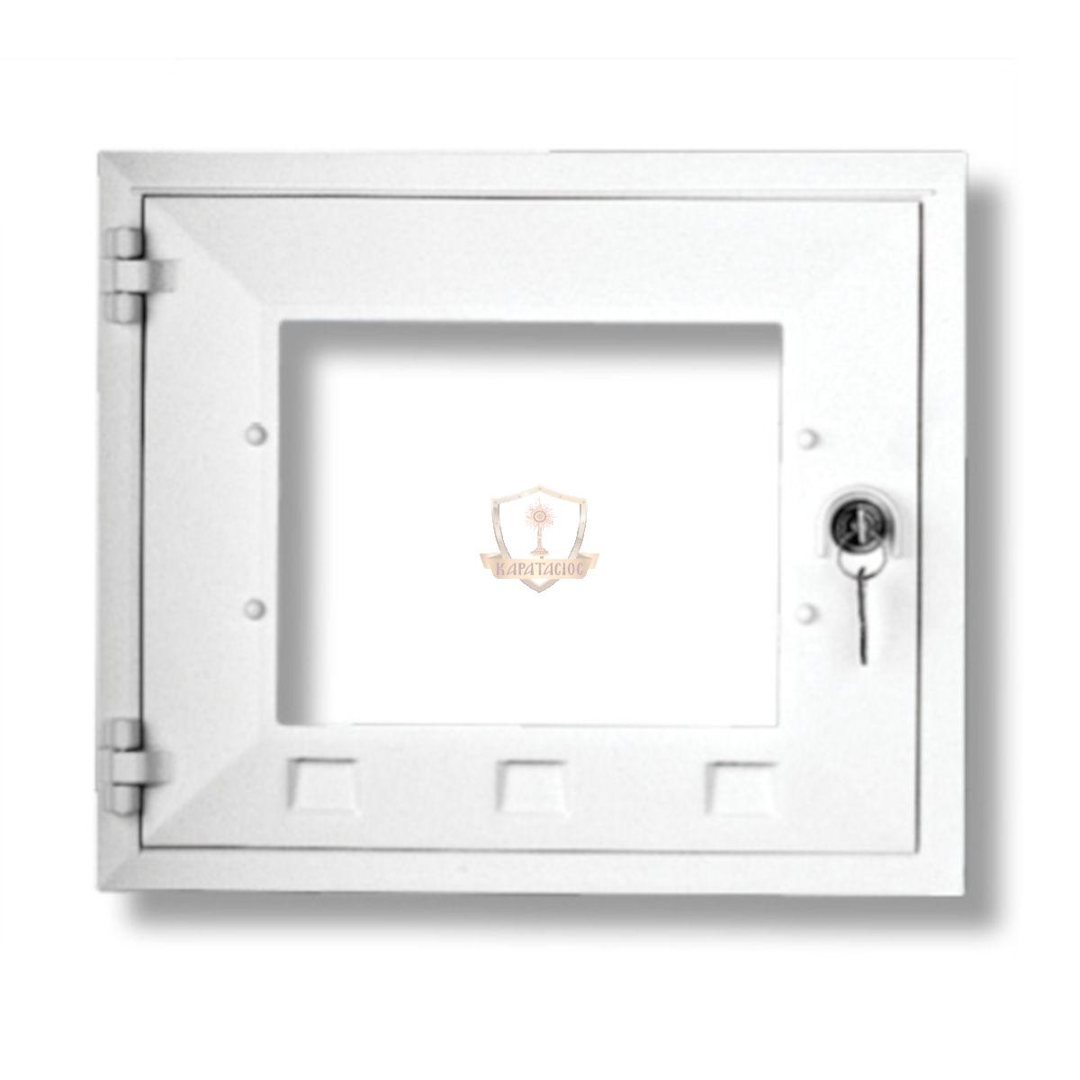 ΠΟΡΤΑΚΙ ΜΕΓΑΛΟ ΜΕ ΤΖΑΜΙ ΣΕ ΧΡΩΜΑ ΑΣΠΡΟ ΜΑΤ