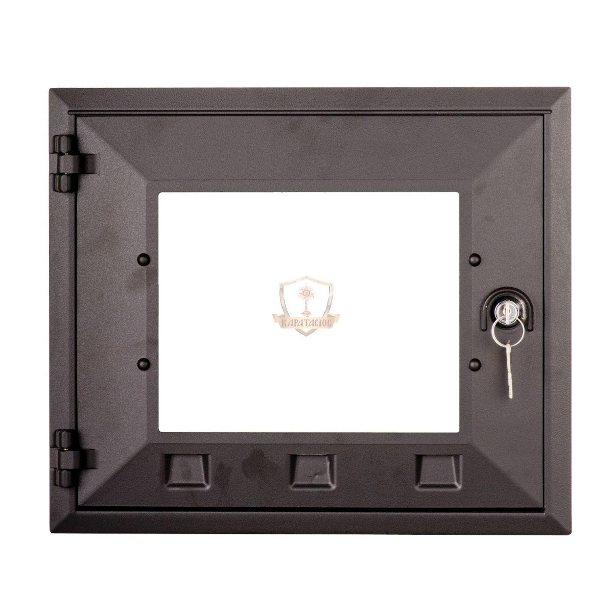 35-14801 ΠΟΡΤΑΚΙ ΜΕΓΑΛΟ ΜΕ ΤΖΑΜΙ ΣΕ ΧΡΩΜΑ ΜΑΥΡΟ ΜΑΤ - Image 1