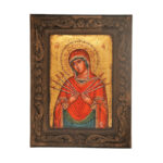 ΕΙΚΟΝΑ ΖΩΓΡΑΦΙΚΗ ΣΕ ΞΥΛΟ ΠΑΝΑΓΙΑ ΕΠΤΑΣΠΑΘΗ 20Χ26ΕΚ.