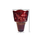 ΚΑΝΤΗΛΟΚΟΥΠΑ ΚΟΚΚΙΝΗ ΣΚΑΛΙΣΤΗ ΜΕΣΑΙΑ11Χ8.5Χ3.7 - Image 2