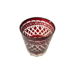 ΕΠΙΤΡΑΠΕΖΙΑ ΚΑΝΤΗΛΟΚΟΥΠΑ ΓΥΑΛΙΝΗ ΣΚΑΛΙΣΤΗ KOKKINH 10Χ10Χ7 ΕΚ. - Image 2