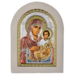 ΕΙΚΟΝΑ ΑΣΗΜΕΝΙΑ ΟΒΑΛ ΜΕ ΒΑΣΗ ΠΑΝΑΓΙΑ ΙΕΡΟΣΟΛΥΜΙΤΙΣΣΑ 15Χ21