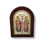 ΕΙΚΟΝΑ ΑΣΗΜΕΝΙΑ ΟΒΑΛ ΜΕ ΒΑΣΗ ΚΩΝΣΤΑΝΤΙΝΟΥ ΚΑΙ ΕΛΕΝΗΣ 15Χ21