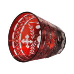 ΕΠΙΤΡΑΠΕΖΙΑ ΚΑΝΤΗΛΟΚΟΥΠΑ ΓΥΑΛΙΝΗ ΣΚΑΛΙΣΤΗ KOKKINH 10Χ10Χ6 ΕΚ. - Image 2