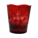 ΕΠΙΤΡΑΠΕΖΙΑ ΚΑΝΤΗΛΟΚΟΥΠΑ ΓΥΑΛΙΝΗ ΣΚΑΛΙΣΤΗ ΚΟΚΚΙΝΗ 8X9X6