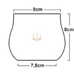 ΕΠΙΤΡΑΠΕΖΙΑ ΚΑΝΤΗΛΟΚΟΥΠΑ ΓΥΑΛΙΝΗ ΣΚΑΛΙΣΤΗ ΜΠΛΕ - Image 3