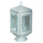 ΚΑΝΤΗΛΙ ΜΝΗΜΕΙΟΥ ΑΠΟ ΑΛΟΥΜΙΝΙΟ ΛΕΥΚΟ ΜΑΤ