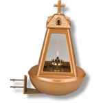 ΕΠΙΤΟΙΧΟ ΚΑΝΤΗΛΙ ΜΝΗΜΕΙΟΥ ΑΠΟ ΑΛΟΥΜΙΝΙΟ ΜΑΤ ΜΠΡΟΝΖΕ