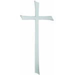 Σταυρός Μνημείου Από Αλουμίνιο Σε Απόχρωση Άσπρο Μάτ