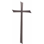 Σταυρός Μνημείου Από Αλουμίνιο Σε Απόχρωση Μαύρο Ματ