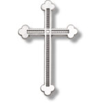 Σταυρός Μνημείου Από Αλουμίνιο Σε Απόχρωση Χρώμιο Βαμμένο