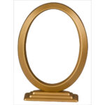 ΟΒΑΛ ΚΟΡΝΙΖΑ ΜΝΗΜΕΙΟΥ ΑΛΟΥΜΙΝΙΟΥ ΜΕ ΒΑΣΗ ΣΕ ΧΡΩΜΑ ΜΑΤ ΜΠΡΟΝΖΕ