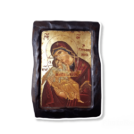 ΕΙΚΟΝΑ ΠΑΝΑΓΙΑ ΓΛΥΚΟΦΙΛΟΥΣΑ ΣΕ ΑΚΑΝΟΝΙΣΤΟ ΞΥΛΟ